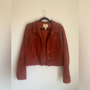 Red corduroy jacket
